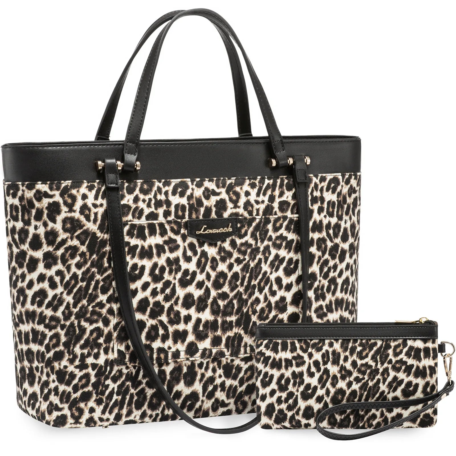 JMT-534410 Spacious 14 Inch PU Leather Briefcase for Women - Stylish Tote with Compartments for Office and School