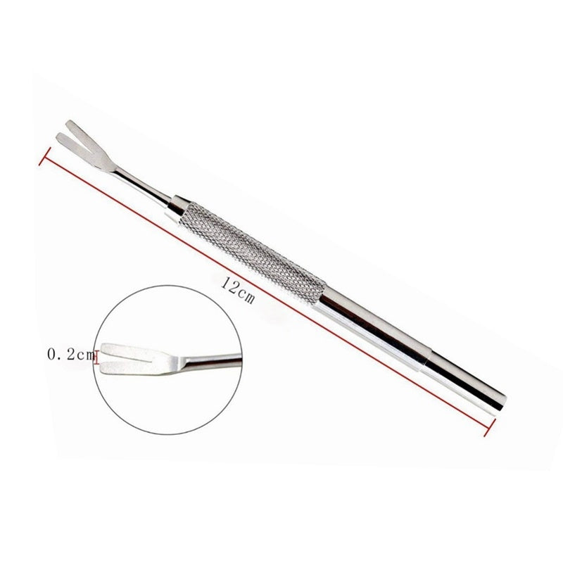 JMT-534666 Stainless Steel Pet Deworming Tool with Double Head Clip and Tick Fork