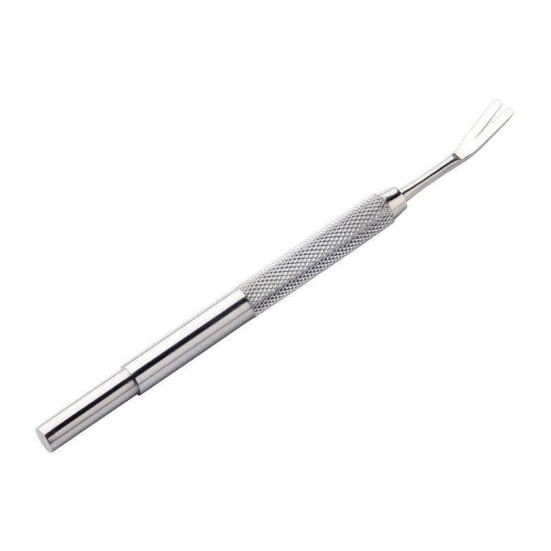 JMT-534666 Stainless Steel Pet Deworming Tool with Double Head Clip and Tick Fork