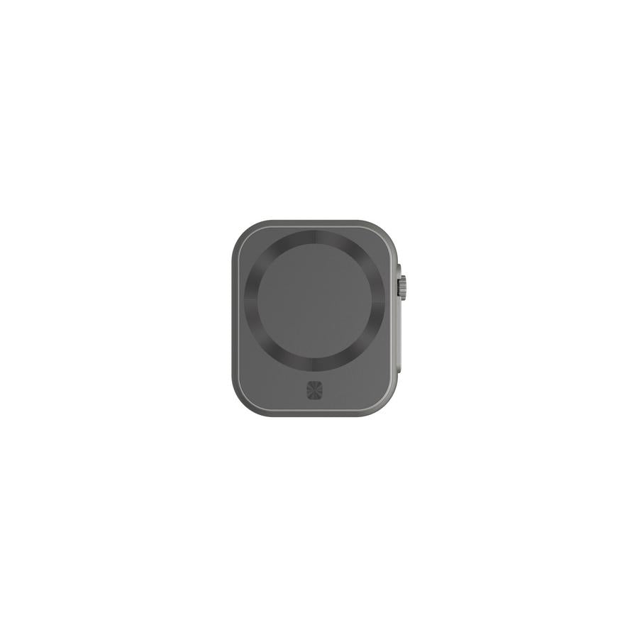 JMT-534922 Three-in-One MagSafe Magnetic Wireless Power Bank - Compact Portable Design in Gray and Black