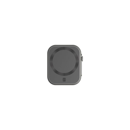 JMT-534922 Three-in-One MagSafe Magnetic Wireless Power Bank - Compact Portable Design in Gray and Black
