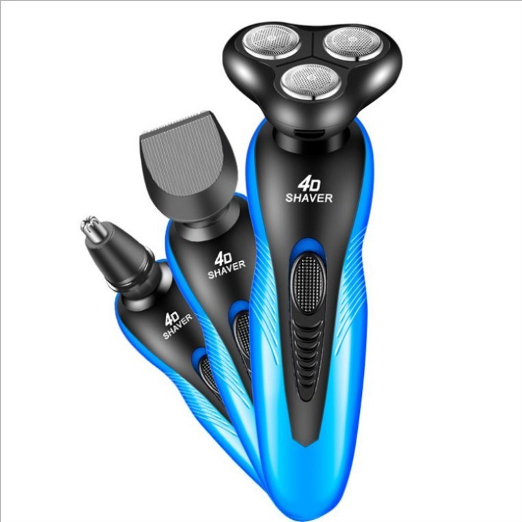 JMT-534986 Rechargeable Electric Multifunctional Rotary Shaver with Washable Design and 3-Head System