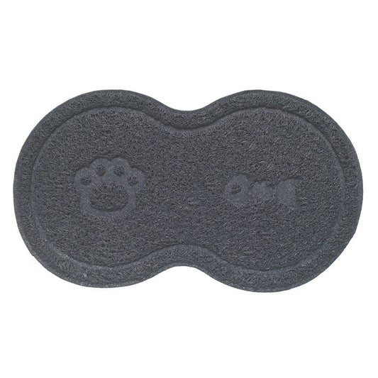 JMT-535050 Grey PVC Cat Litter Mat with Anti-Skid Support and Easy Clean Design