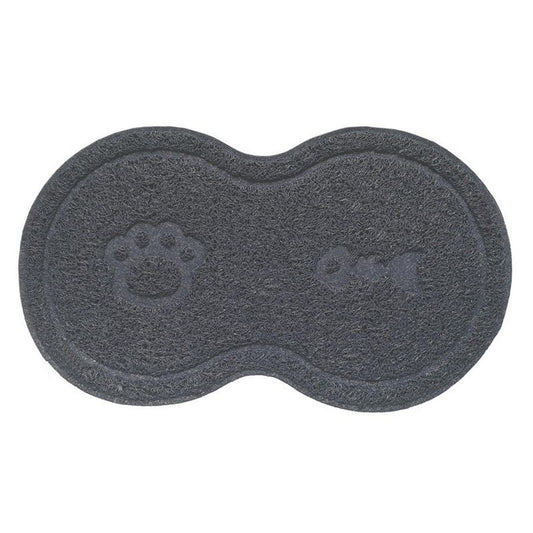 JMT-535050 Grey PVC Cat Litter Mat with Anti-Skid Support and Easy Clean Design