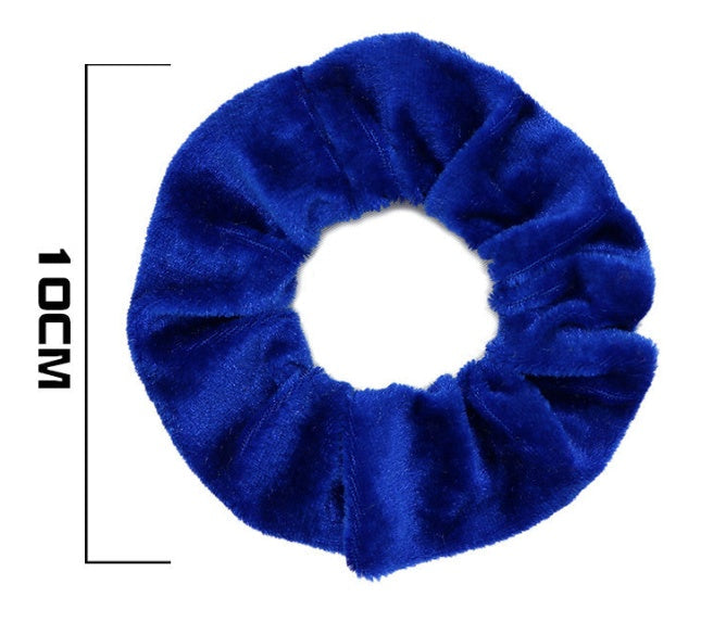 JMT-535114 Gold Velvet Hair Bands - 50 Piece Set with 10 cm Diameter for Stylish Hair Care