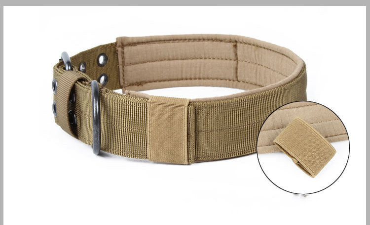 JMT-535242 Adjustable Five-Speed Nylon Pin Buckle Dog Collar - Sizes M, L, XL in Black, Green, Brown, ACU, CP, Sand Number
