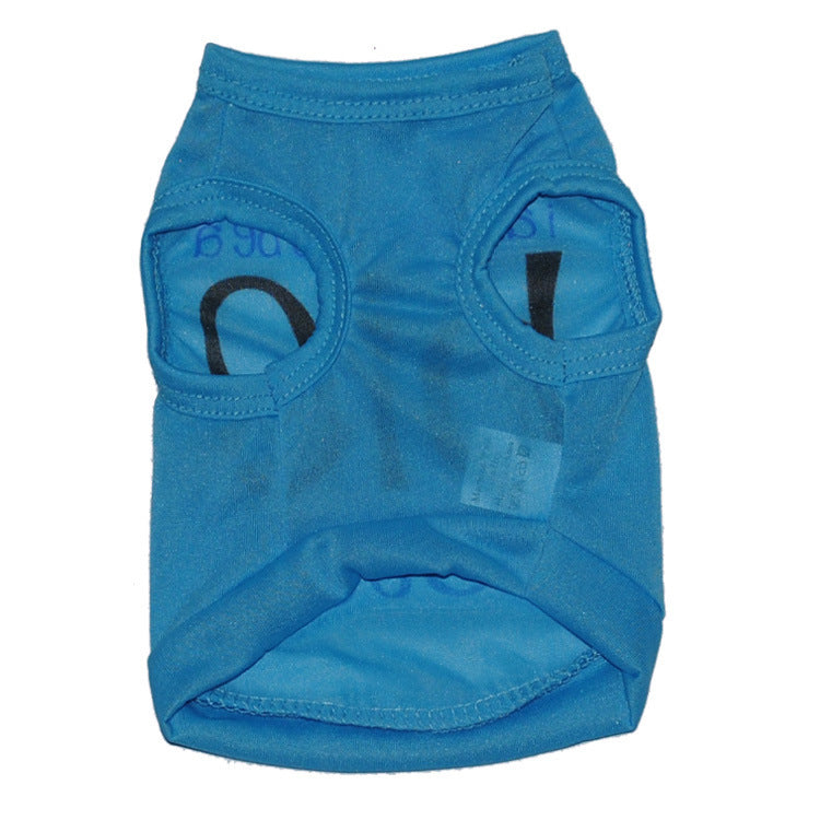 JMT-535370 Ultra-Thin Breathable Polyester Pet Vest in Pink and Blue, Sizes XS to L