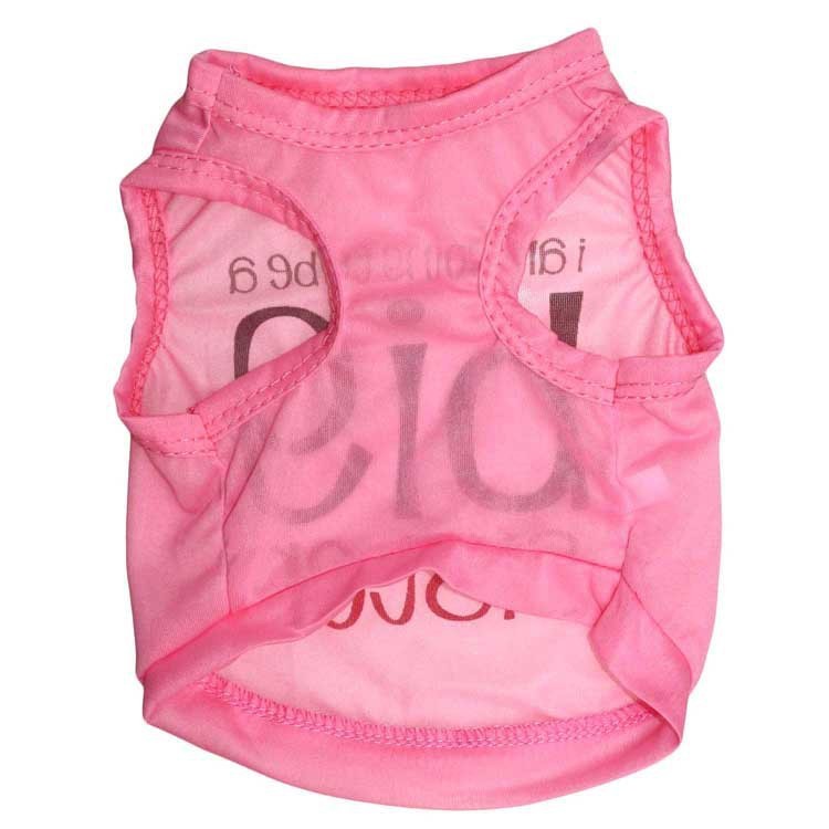 JMT-535370 Ultra-Thin Breathable Polyester Pet Vest in Pink and Blue, Sizes XS to L