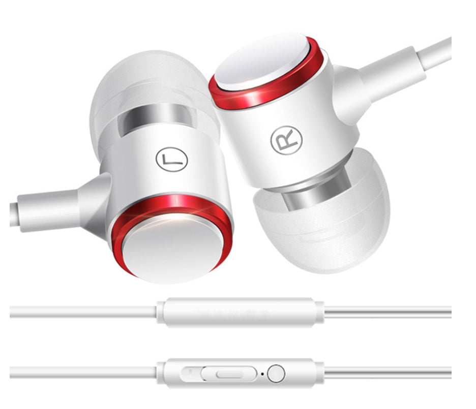 JMT-535562 Wired In-Ear Metal Headset for Mobile Devices with EVA Storage Case