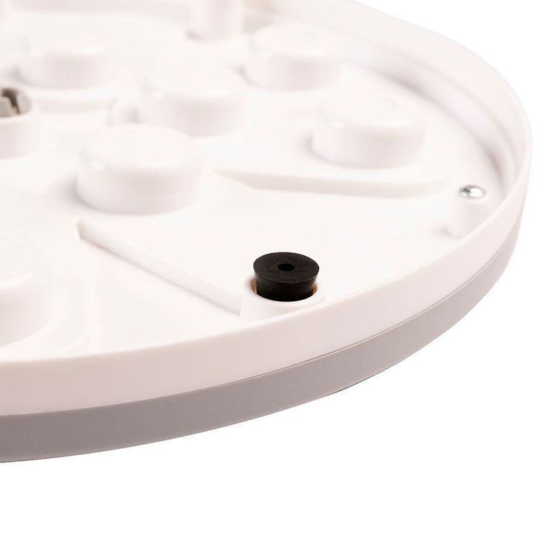 JMT-535754 Anti-Choke Pet Bowl - Durable ABS Material, Available in Blue, Pink, and Grey, Size 28 cm x 4 cm