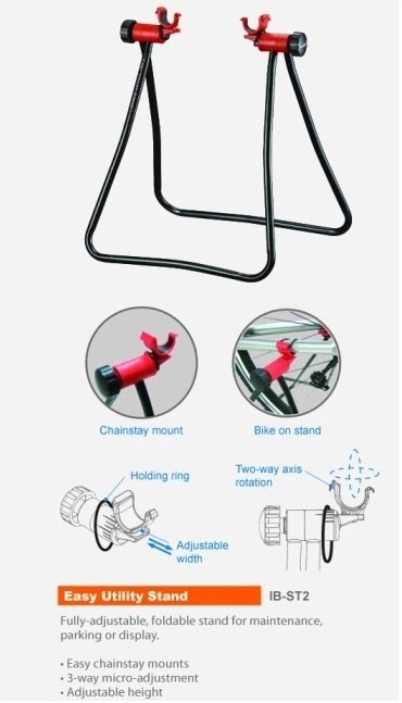JMT-535946 Bicycle Repair Stand with Adjustable Height and Rotating Arm