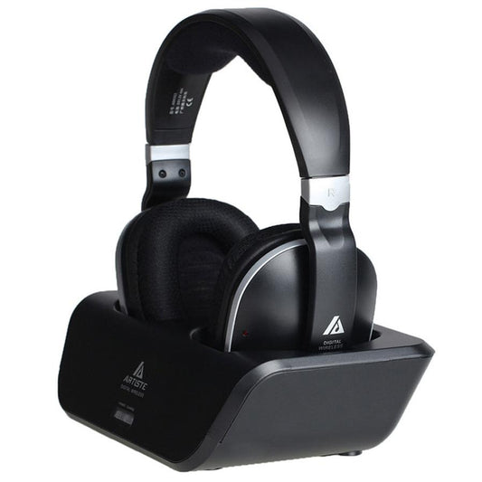 JMT-536074 Wireless On-ear Bass Headphones for Home Use in Black, Portable and Lightweight Design