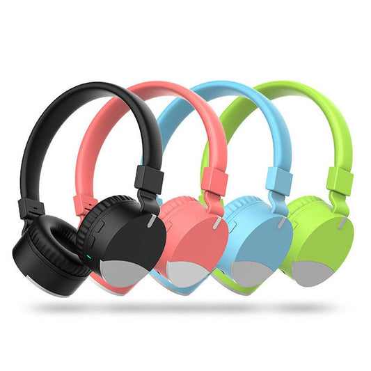 JMT-536394 Folding Bluetooth Headphones with AUX Cable, 300mAh Battery, 12-Hour Music Playtime, and Built-In Microphone
