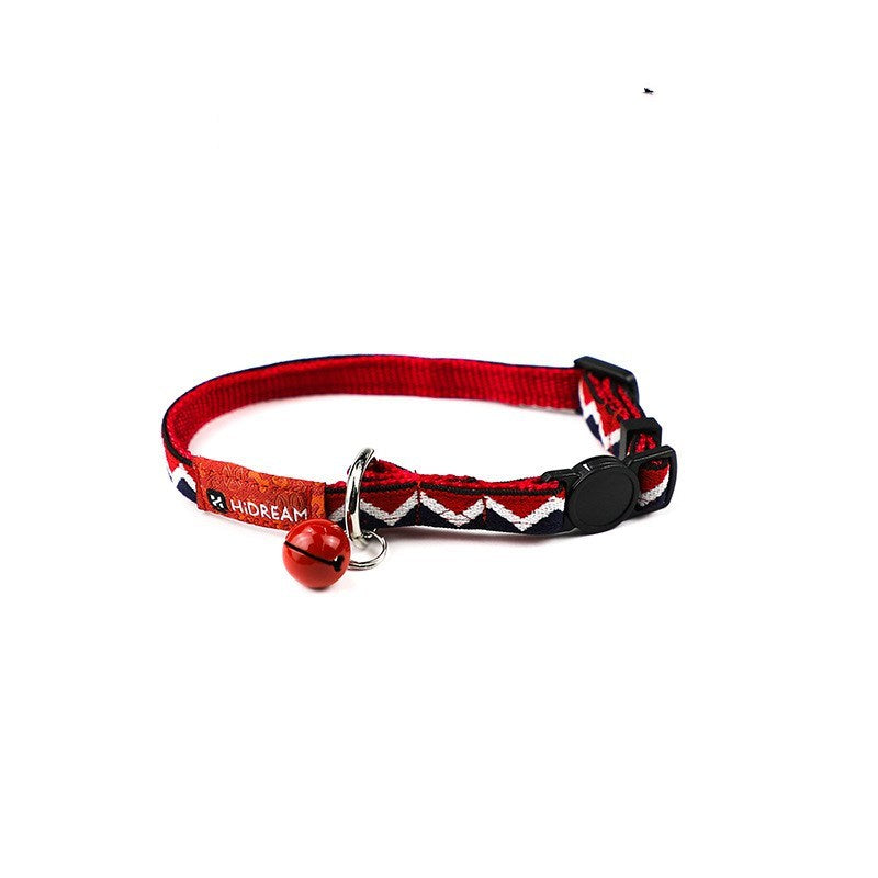 JMT-536394 Geometric Design Cat Collar with Adjustable Neck Circumference 20-30cm, 1.0cm Width