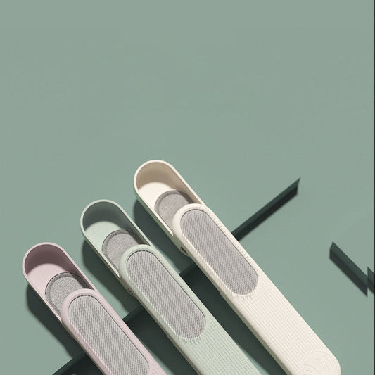 JMT-536970 Stainless Steel Knot Opening Tool Brush in Cream White, Avocado Green, and Peach Powder