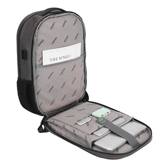 JMT-537290 Waterproof Carbon Fibre EVA Hard Shell Backpack Bag for Laptop and Accessories
