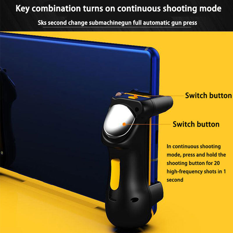 JMT-537354 Gamepad Tablet Accessory with Chicken Handle for Smartphones - Force Feedback Compatible with Elite Games