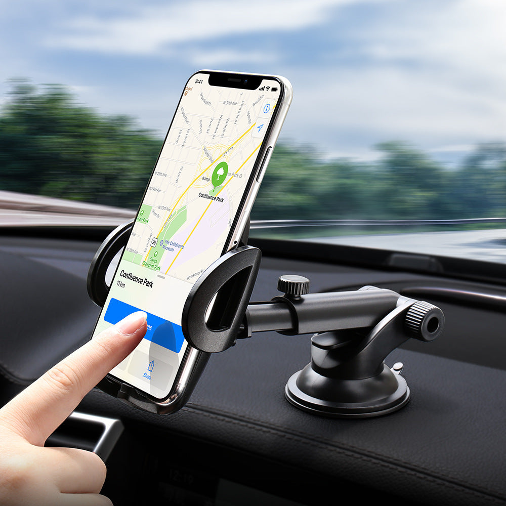 JMT-537738 Car Center Console Phone Holder for 3.8-6.5 Inch Mobile Devices, Windshield & Instrument Panel Two-In-One Design