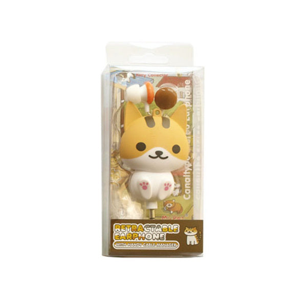 JMT-537866 Flower Cat Telescopic Earphones with 3.5 Inch Universal Jack - Retractable Headset