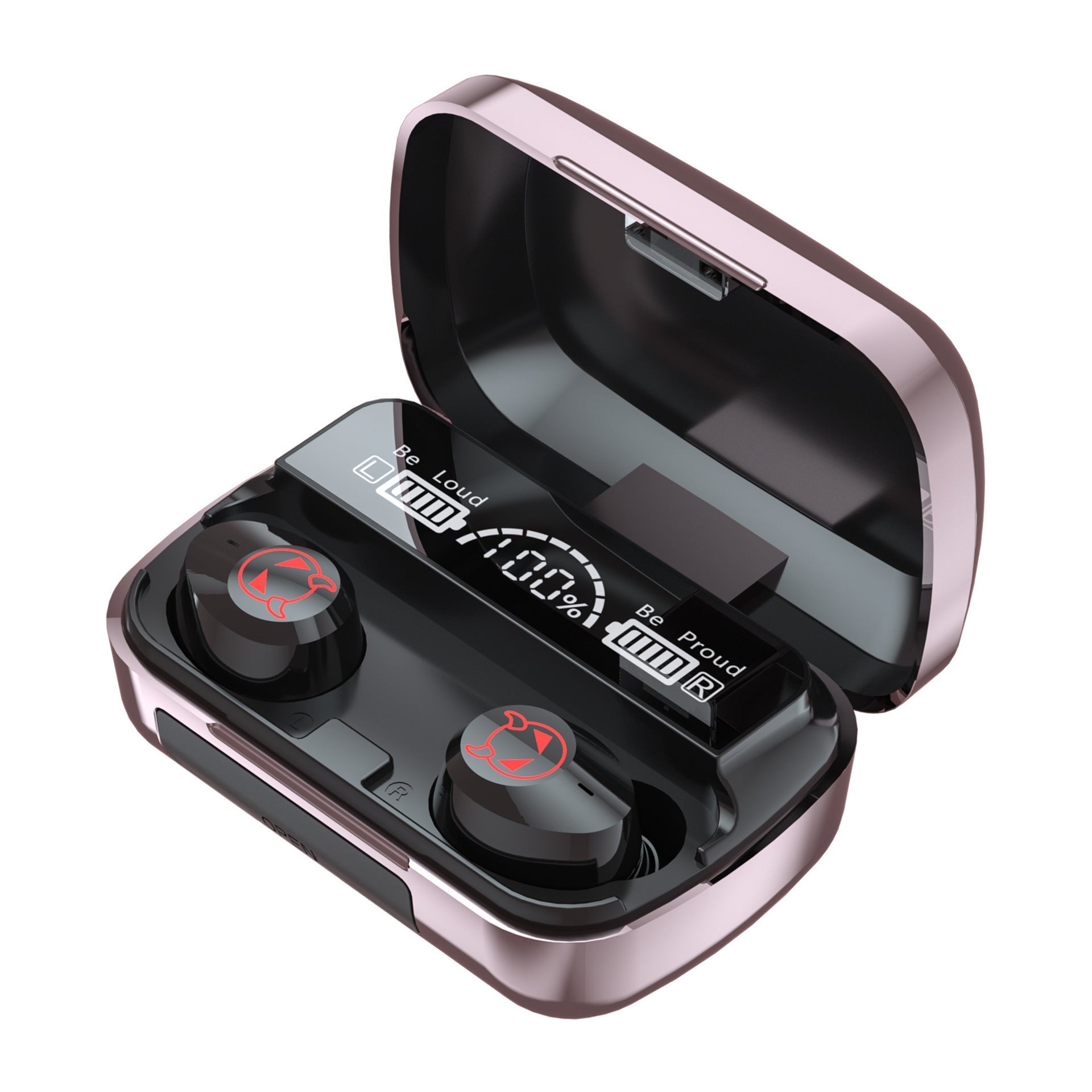 JMT-538058 Wireless Bluetooth Sports Headset with Touch Controls and HD Display, Multi-Point Connection, 48-Hour Battery Life