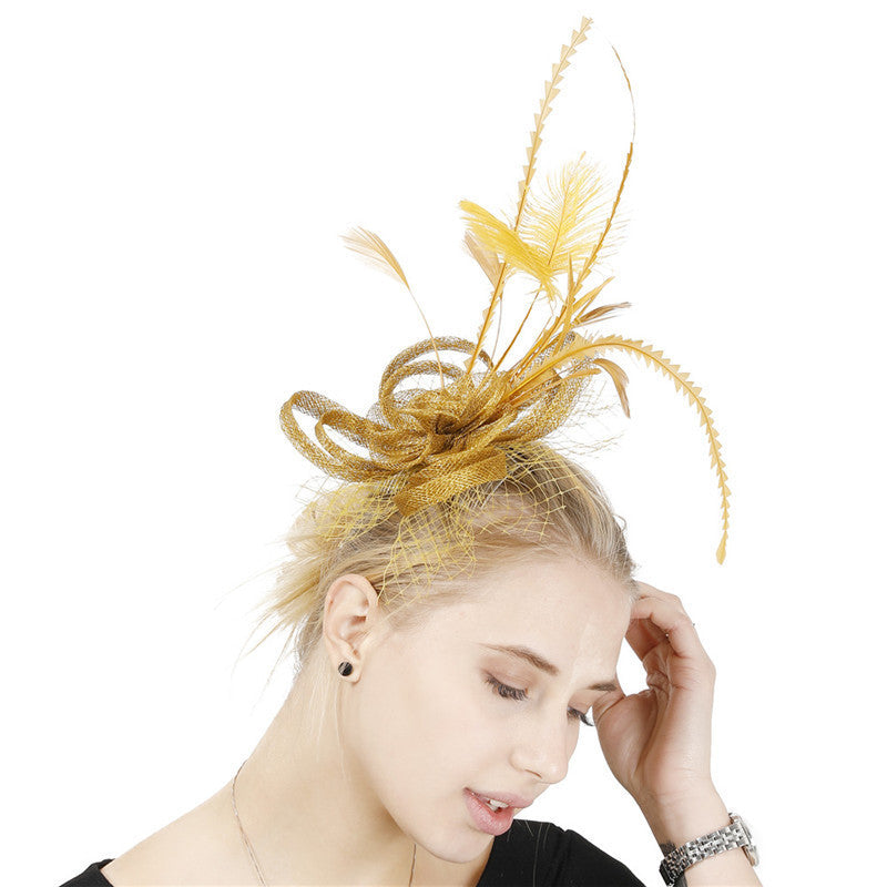 JMT-538570 Elegant Handmade Flower Hair Comb for Wedding Banquets and Special Events