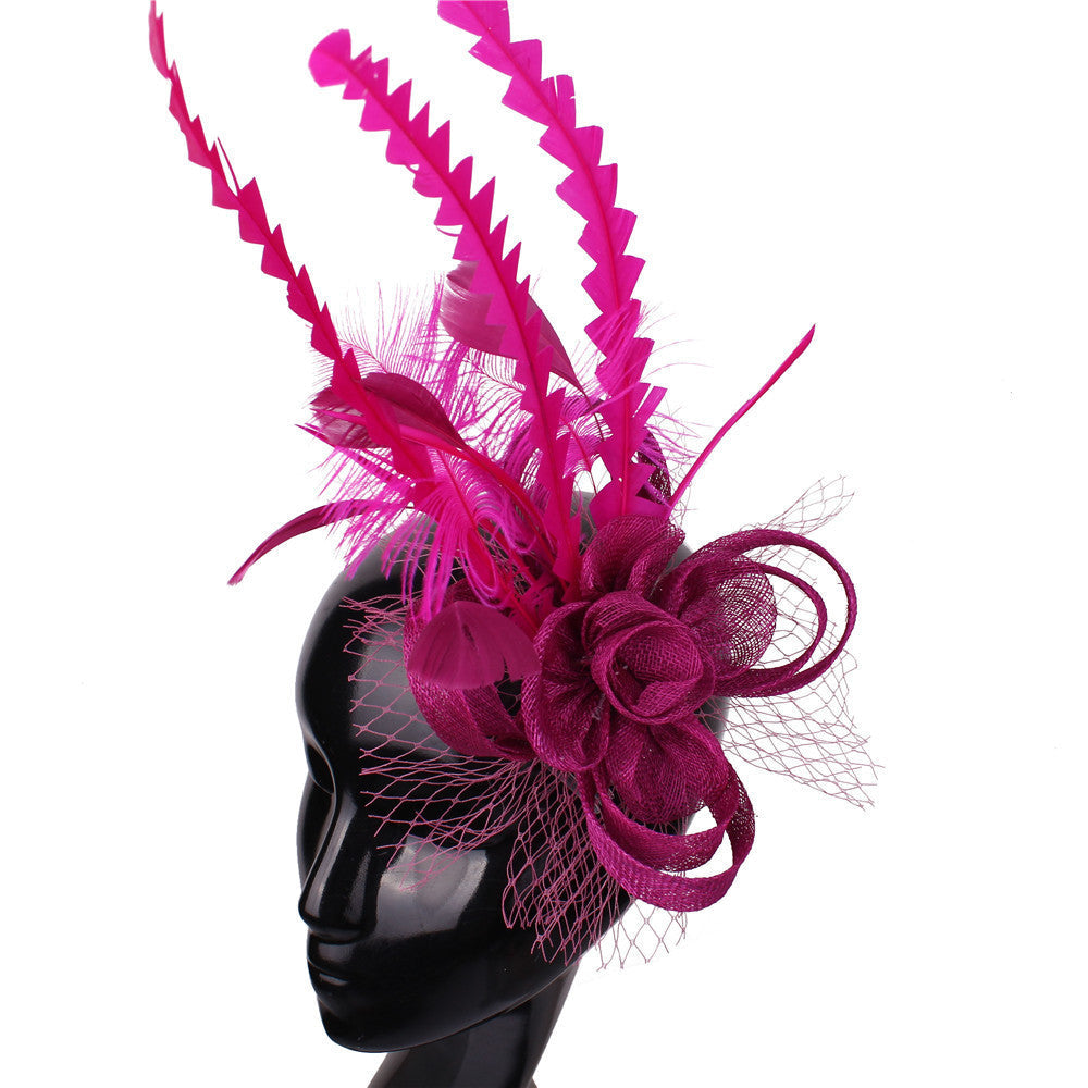 JMT-538570 Elegant Handmade Flower Hair Comb for Wedding Banquets and Special Events