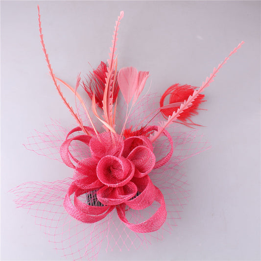 JMT-538570 Elegant Handmade Flower Hair Comb for Wedding Banquets and Special Events