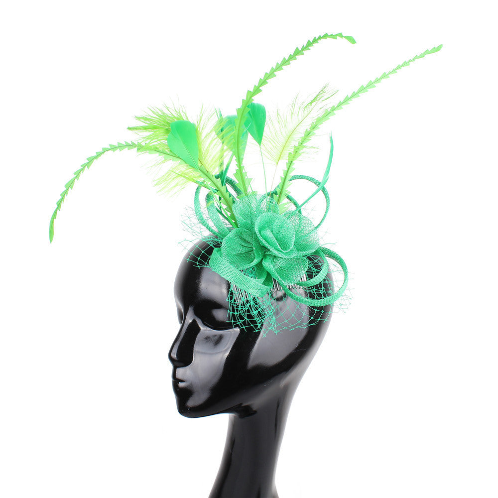 JMT-538570 Elegant Handmade Flower Hair Comb for Wedding Banquets and Special Events