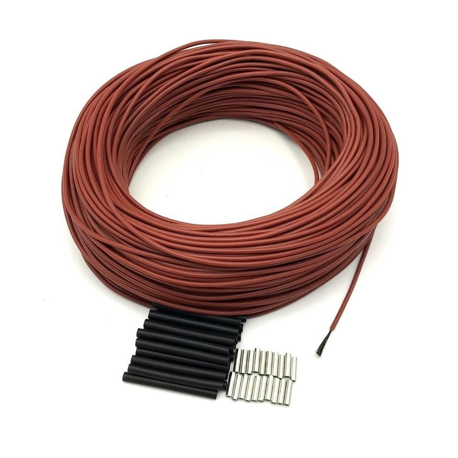 JMT-539210 High Temperature Resistant Carbon Fiber Heating Cable - Model CF-12-R-100R (100 Meters) for Floor Heating