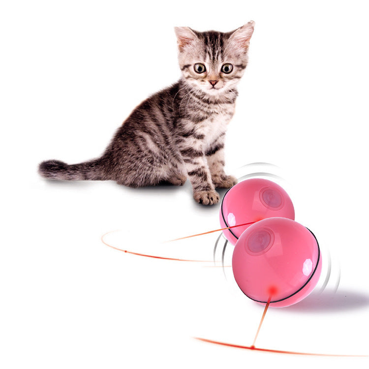 JMT-539338 USB Laser Cat Toy with Timer Function - Interactive Plastic Sounding Toy for Feline Fun