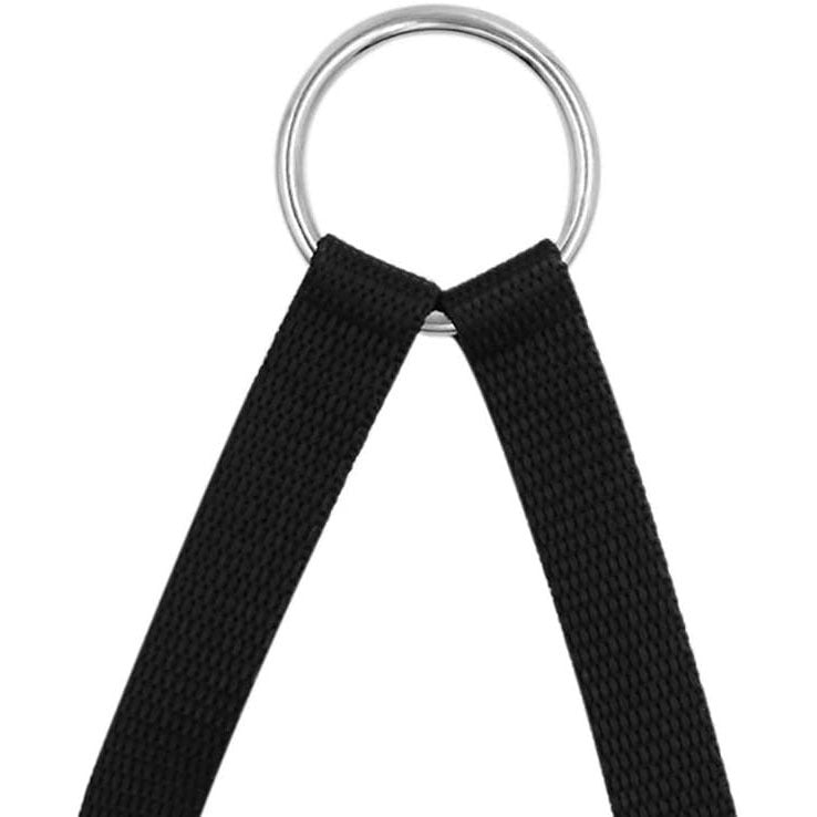 JMT-539530 Dual Traction Rope Leash for Dogs - Black Nylon Pet Walking Tool