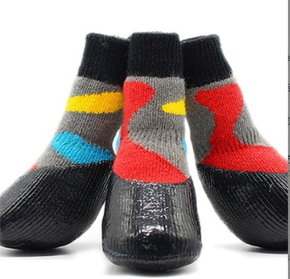 JMT-539658 Waterproof Large Golden Retriever Outing Socks for Autumn and Winter