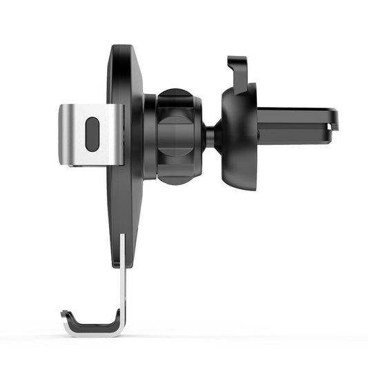 JMT-540042 Gravity Phone Holder for Car Air Vent, Metal Bracket with Silicone Protection, One-Hand Operation, Compact Design