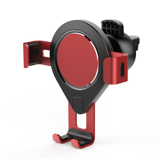 JMT-540042 Gravity Phone Holder for Car Air Vent, Metal Bracket with Silicone Protection, One-Hand Operation, Compact Design