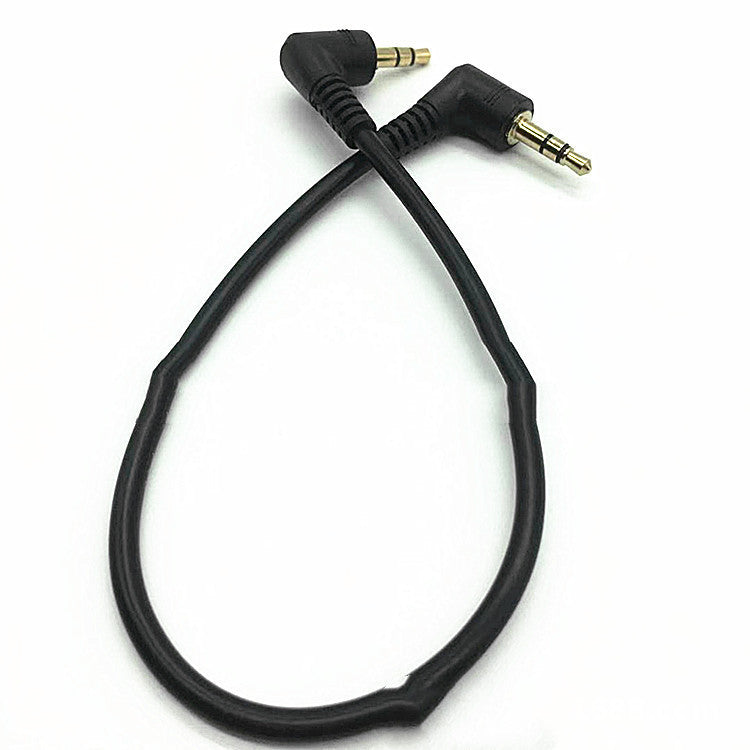 JMT-540170 3.5MM Gold-Plated Audio Cable for Mobile and Headphone Connection - 0.3 Meters, Black