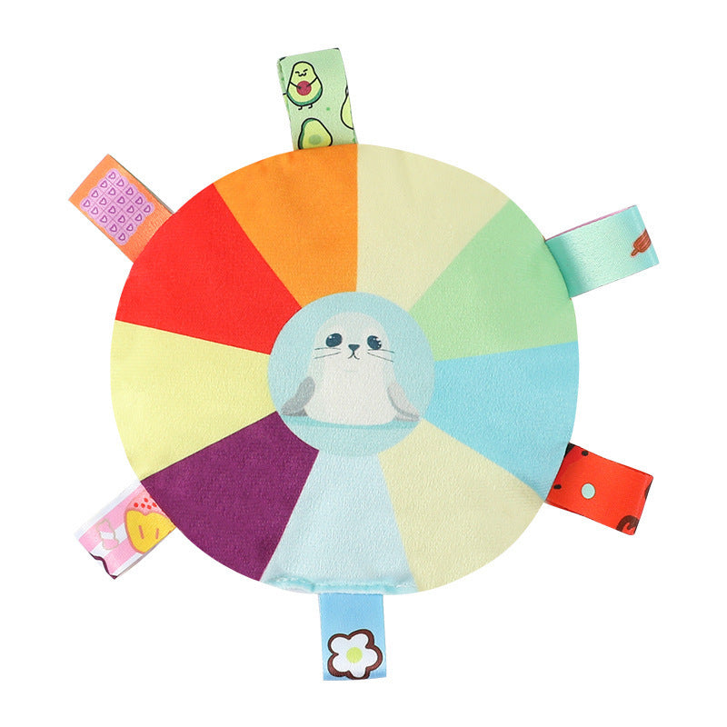 JMT-540170 Interactive Sound Plush Flying Disc Toy for Dogs - 15cm Bite Resistant for Training and Play