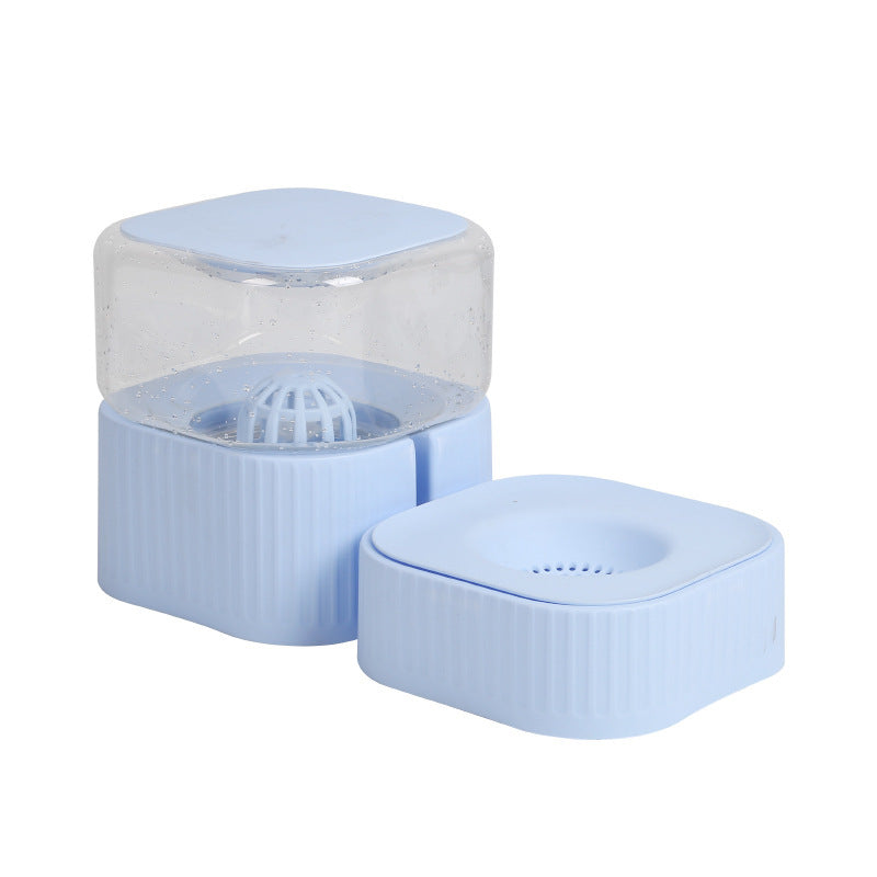 JMT-540362 Creative Magnetic Pet Bowl Feeder Set - Versatile Drinking Fountain, Feeder, or Water Dispenser in Pink, Blue, Gray, and White