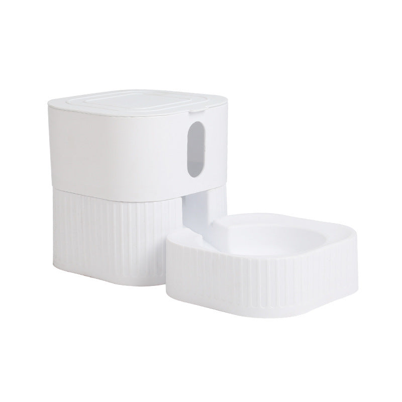 JMT-540362 Creative Magnetic Pet Bowl Feeder Set - Versatile Drinking Fountain, Feeder, or Water Dispenser in Pink, Blue, Gray, and White