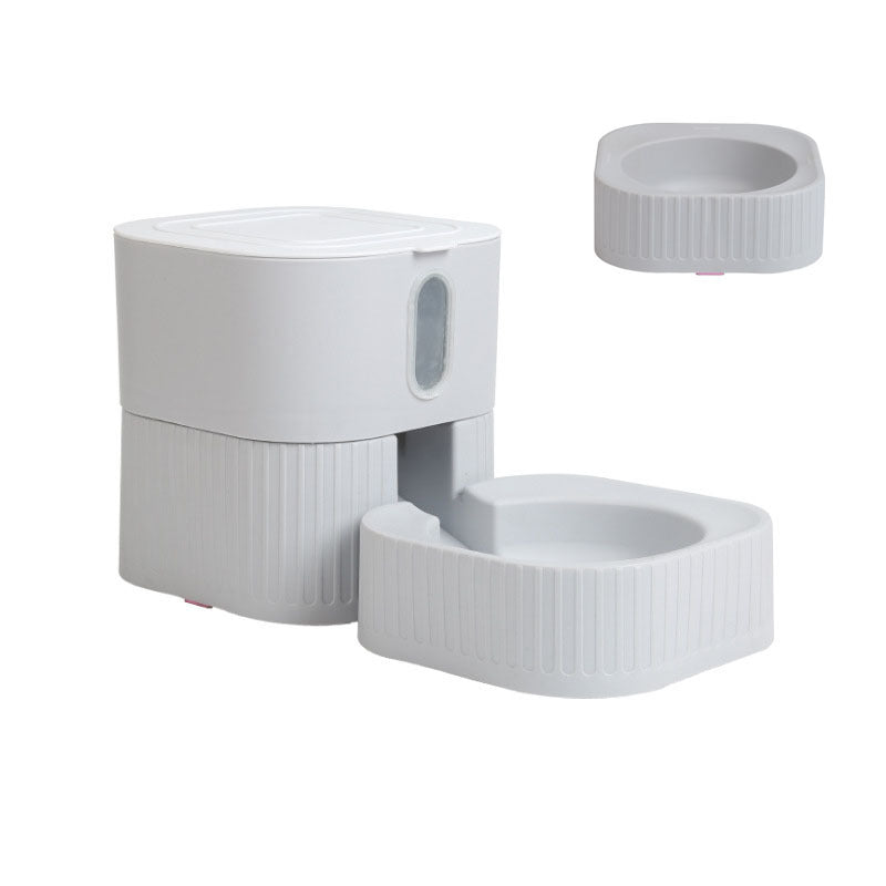 JMT-540362 Creative Magnetic Pet Bowl Feeder Set - Versatile Drinking Fountain, Feeder, or Water Dispenser in Pink, Blue, Gray, and White