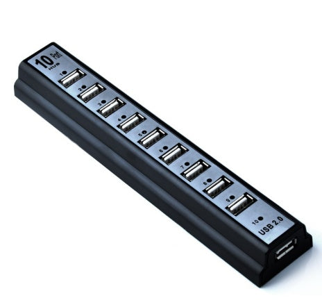 JMT-541514 10-Port USB 2.0 Hub with AC Power Adapter for PC, Laptop & Notebooks