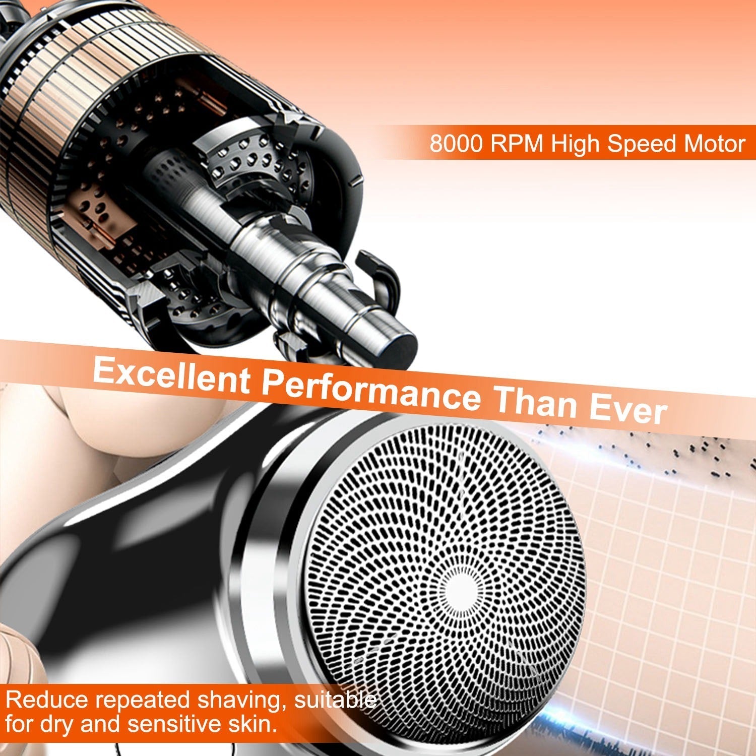 JMT-541578 Portable Electric Razor for Men - Mini USB Rechargeable Shaver for Dry Use, Ideal for Travel and Home