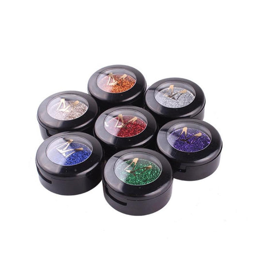 JMT-541770 24 Color Glitter Eye Shadow Powder Set - 14g Total, 1.8g Each Color, Convenient Storage Box