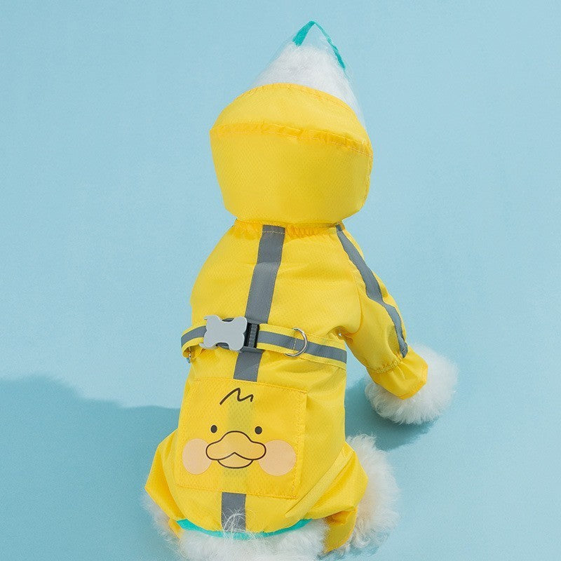 JMT-541962 Waterproof Raincoat for Dogs with Fun Fruit Prints in Multiple Sizes