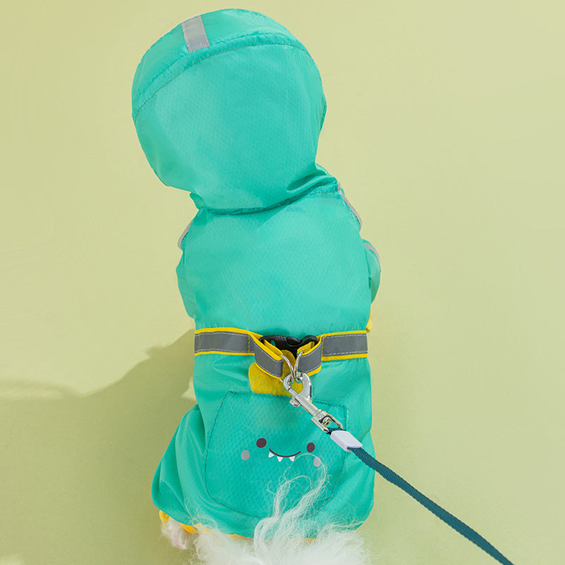 JMT-541962 Waterproof Raincoat for Dogs with Fun Fruit Prints in Multiple Sizes