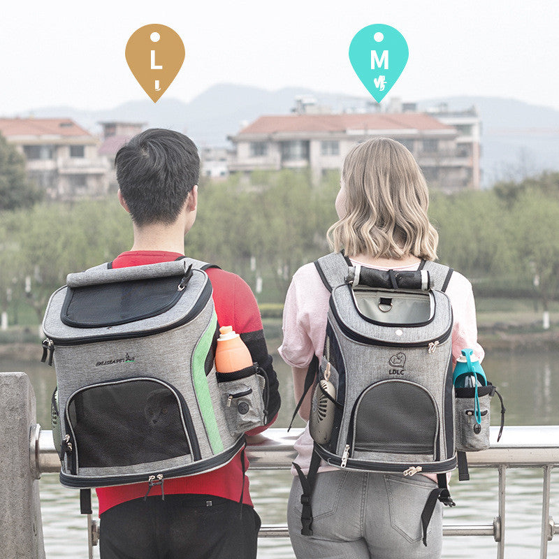 JMT-542730 Portable Oxford Cloth Pet Backpack for Cats and Dogs - Ideal for Travel and Outdoor Use