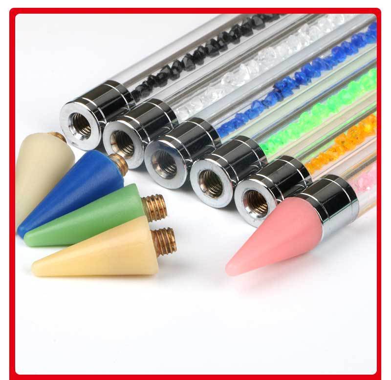 JMT-542794 Dual-Head Diamond Spot Drill Pen with Colorful Wax Heads for Easy Gem Application
