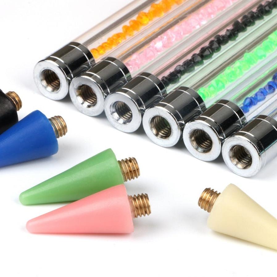 JMT-542794 Dual-Head Diamond Spot Drill Pen with Colorful Wax Heads for Easy Gem Application
