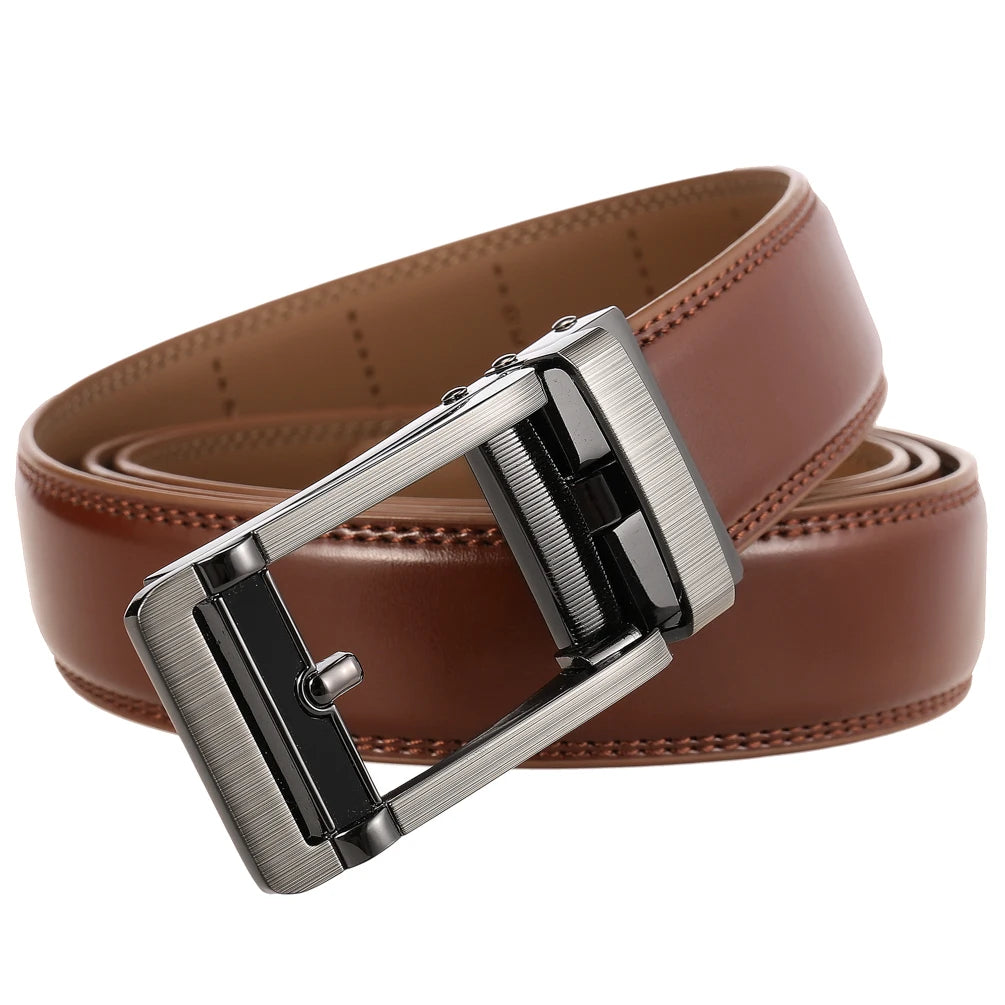 JMT-543242 Automatic Buckle Belt for Men and Women, 30mm Adjustable Fashion Accessory