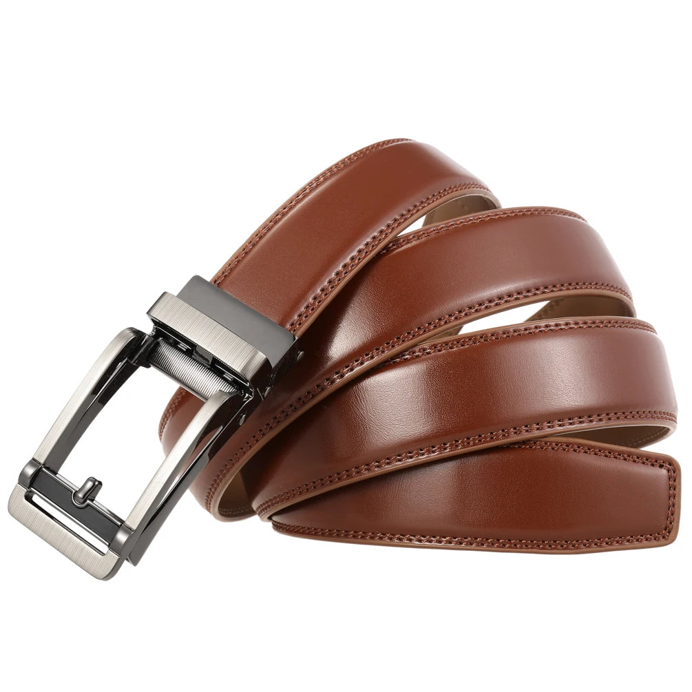 JMT-543242 Automatic Buckle Belt for Men and Women, 30mm Adjustable Fashion Accessory