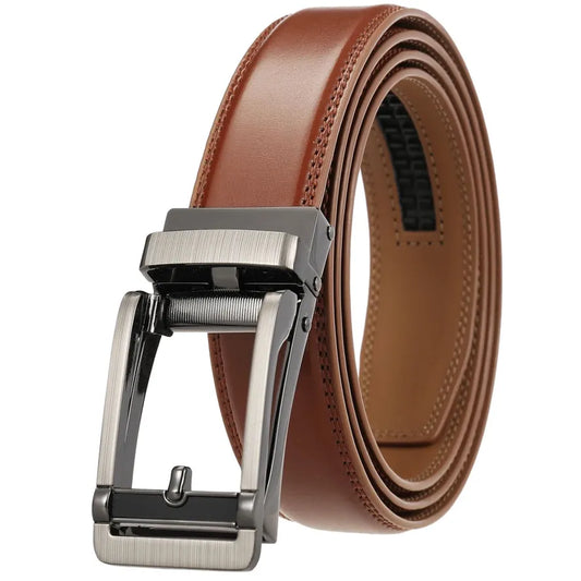 JMT-543242 Automatic Buckle Belt for Men and Women, 30mm Adjustable Fashion Accessory